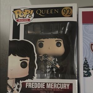 Funko Pop Rocks Queen Figure with Black and White Outfit